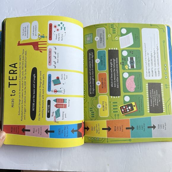 Usborne STEM Math Scribble Book By Alice James Eddie Reynolds Darran Stobbart - Picture 7 of 10